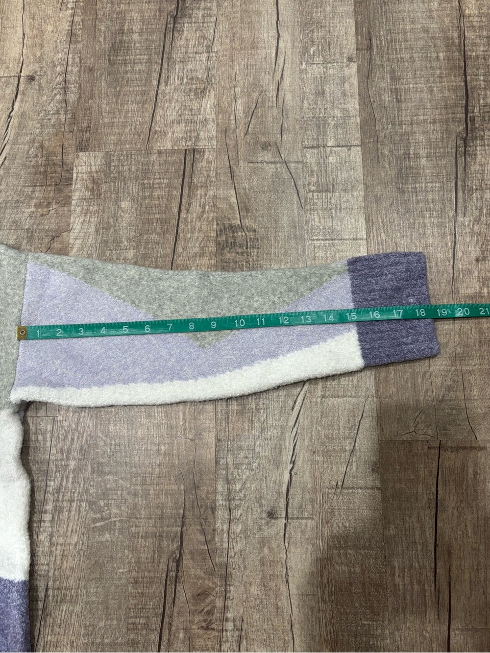 Lou and Grey Women's Crewneck Colorblock Sweater - Lavender, Grey White. Size S - Picture 7 of 7